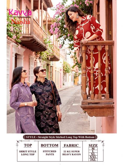 Kavya naisha vol-5 coord set wholesale clothing website
